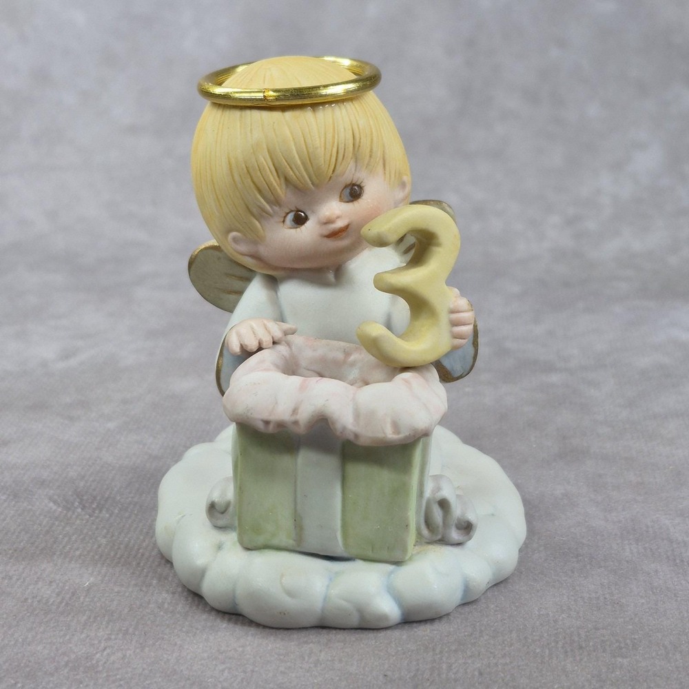 Enesco 3rd Birthday Angel Little Miracles Precious Gift Of Joy & Grace